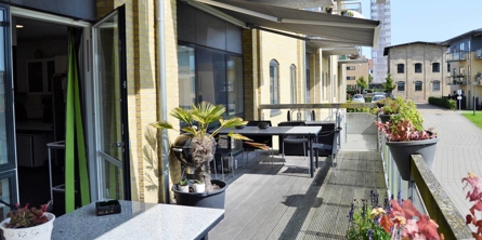 Malteriet , billede af altan