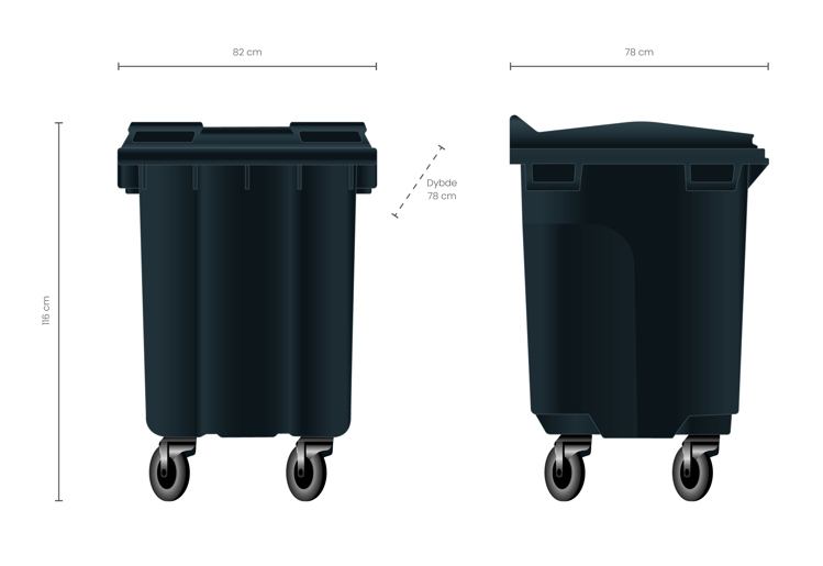 400 liters beholder